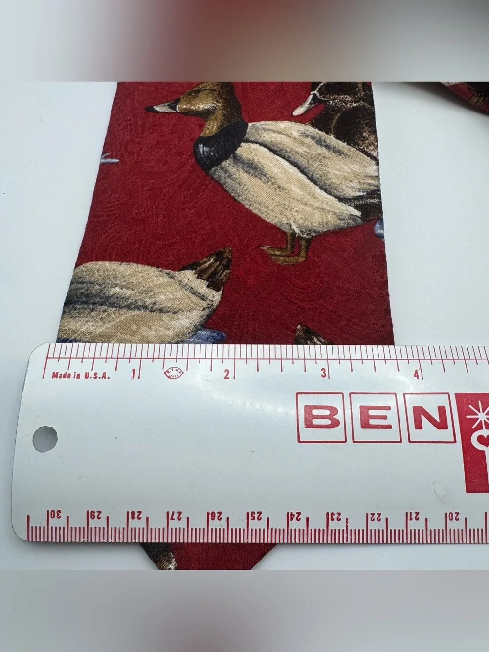 Vintage Robert Talbott Jacobson’s Duck Mallard Silk Necktie Made in USA